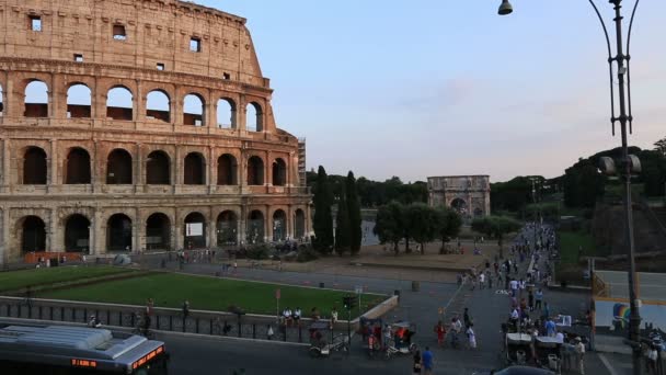 Römisches kolesseum von rom — Stockvideo