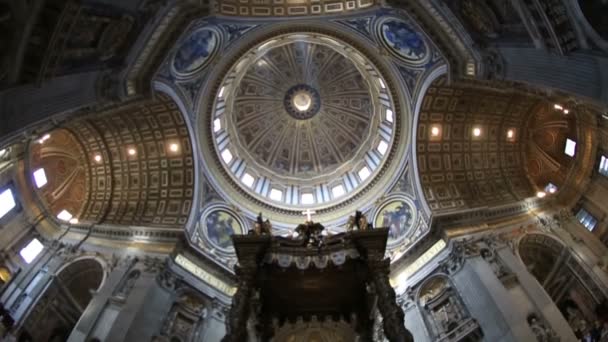 Interieur Vaticaan, Vaticano — Stockvideo