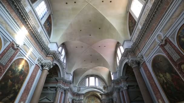 Interieur Santa Maria degli Angeli e dei Martiri — Stockvideo