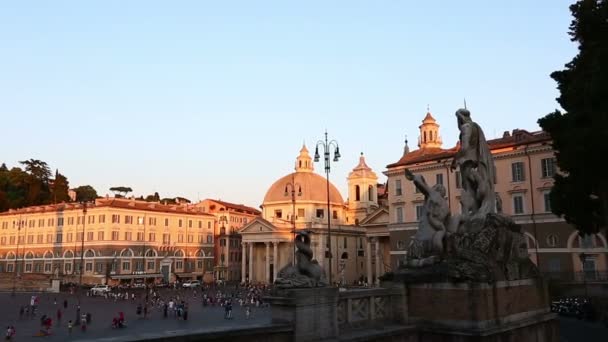 Temps écoulé Piazza del Popolo — Video