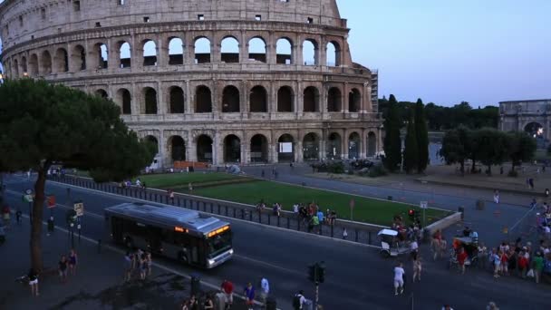 Ρωμαϊκή Colesseum της Ρώμης — Αρχείο Βίντεο