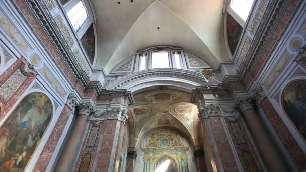 Interiör Santa Maria degli Angeli e dei Martiri — Stockvideo