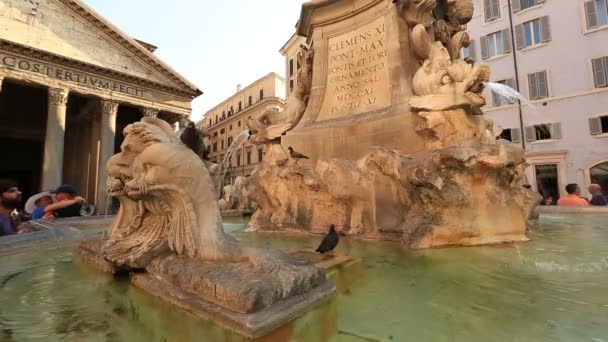 Pantheon v Římě — Stock video