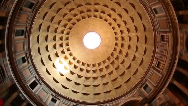 Interiör Pantheon i Rom — Stockvideo