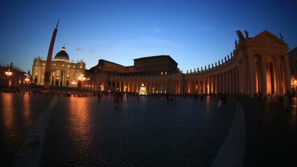 Вид на Ватикан — стоковое видео