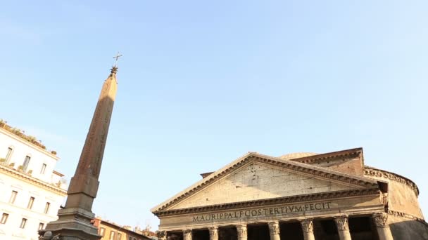 Pantheon i Rom — Stockvideo