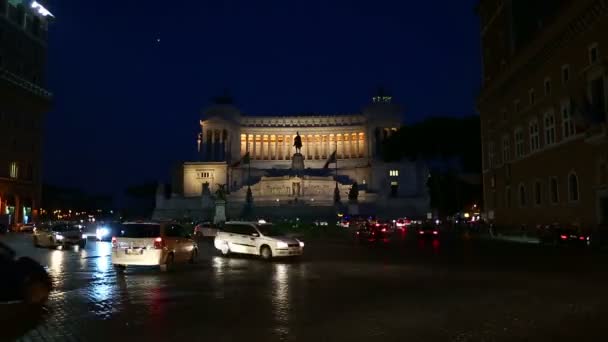 Monumento a Vittorio Emanuele — Video Stock