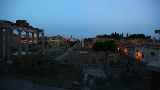 Forum Romanum z Říma — Stock video