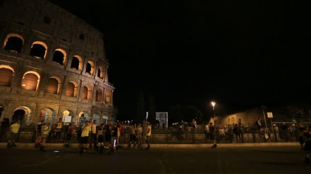 Roman Colesseum van Rome — Stockvideo