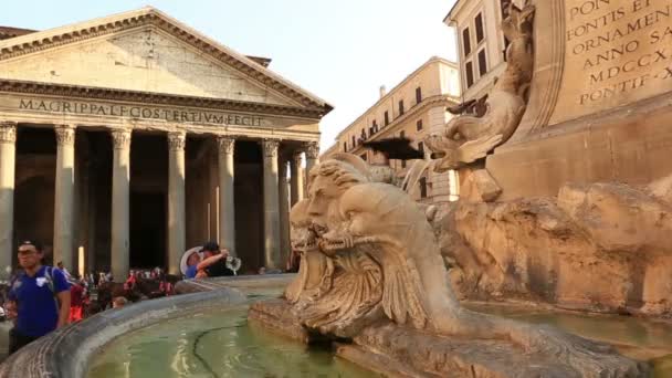 Pantheon i Rom — Stockvideo