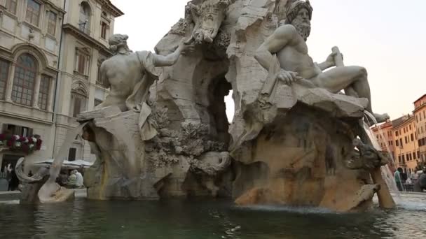 Plaza navona — Vídeo de stock