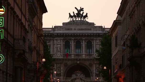 Pohled na město Řím — Stock video