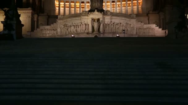 Monumento a Vittorio Emanuele — Vídeo de stock