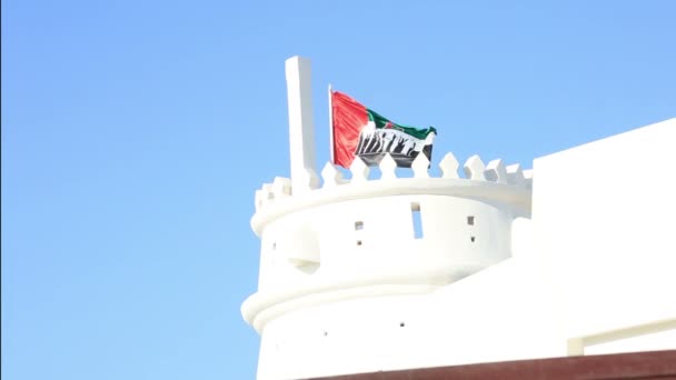 Bandeira dos emirados árabes unidos — Vídeo de Stock