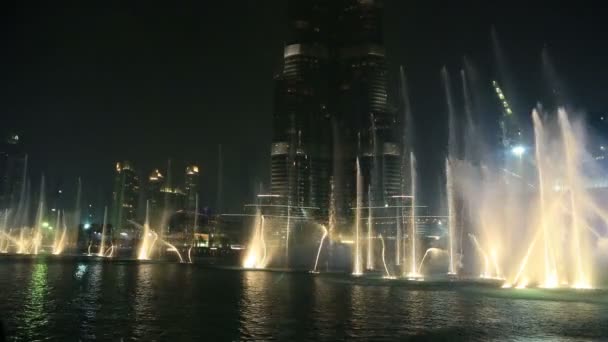 Burj Khalifa Fountain Show 7 — Vídeo de Stock