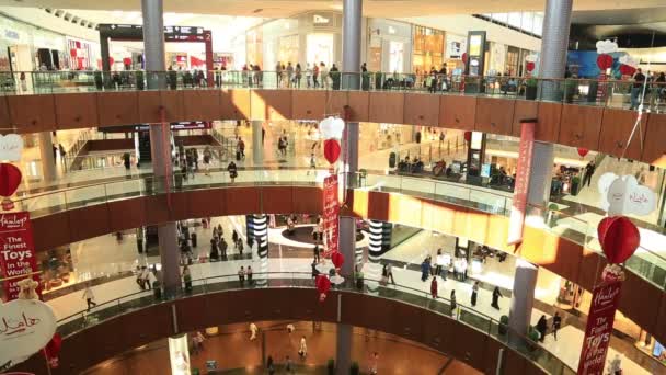 Elegancki shopping mall — Wideo stockowe