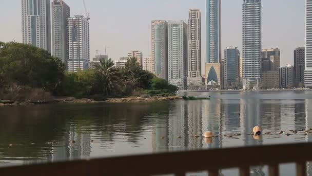 Vista da cidade Sharjah — Vídeo de Stock