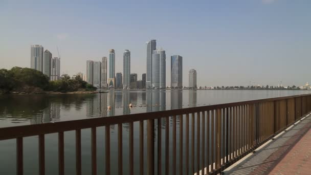 Paisaje urbano Sharjah — Vídeos de Stock