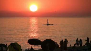 Sunset beach olay yerinde Alanya Antalya Türkiye