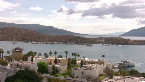 Pohled na Bodrum, Turecko — Stock video