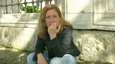 Düşünme endişeli kadınlar