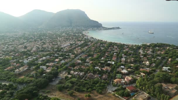 Mondello panaroma 10 — Stockvideo