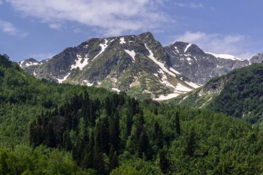 Arkhyz 'in resimli dağ manzarası
