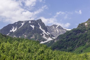 Arkhyz 'in resimli dağ manzarası