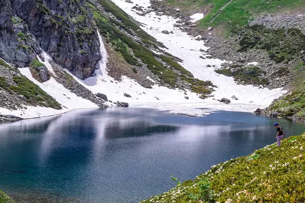 Lago Montaña Arkhyz — Foto de Stock