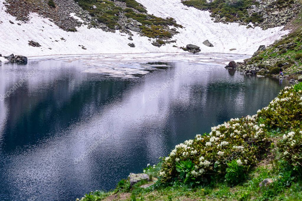 Mountain lake in Arkhyz