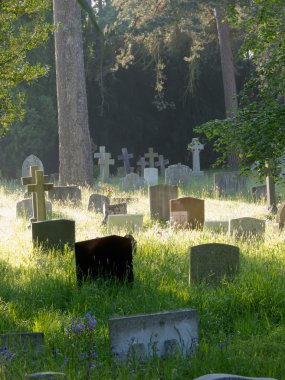 Eski mezar taşları İngiliz mezarlığı