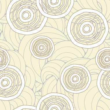 Sorunsuz elle çizilmiş şık desen. Doodle kroki vektör çizim, daire ve noktalar