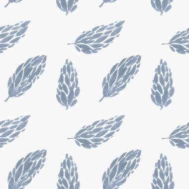 Beyaz bir arka plan ışık gri atla. Mürekkep el çekilmiş seamless modeli