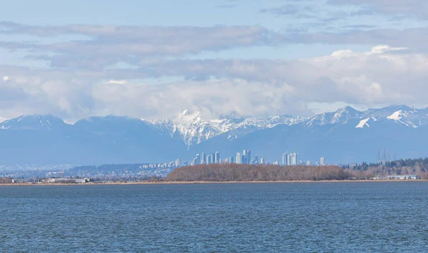 Vacker Utsikt Över Havet Och Richmond Staden British Columbia Och — Stockfoto