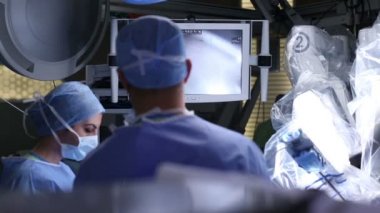 Robotik Cerrahi. Tıbbi robot - Stok Görüntüleri