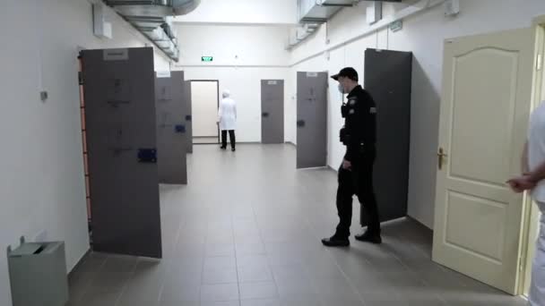 Vinnytsya Ucrania Noviembre 2020 Hospital Mental Bloqueo Seguridad Del Departamento — Vídeos de Stock