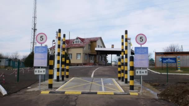 Yampil Ukraine Januari 2021 Gränsen Ukraina Moldavien Checkpoint Yampil Koseuts — Stockvideo