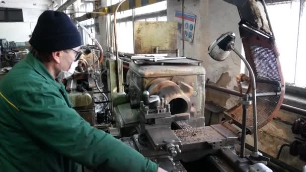 Vinnytsia Ukraine February 2021 Стара Фабрика Застаріле Обладнання Виробництво Паливних — стокове відео
