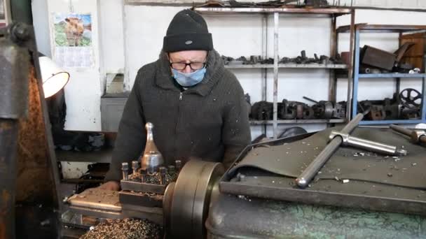 Vinnytsia Ukraine February 2021 Стара Фабрика Застаріле Обладнання Виробництво Паливних — стокове відео