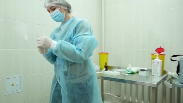 Vinnytsya Ukraine March 2021 Vaksinasi Dengan Vaksin India Astrazeneca Covishield — Stok Video