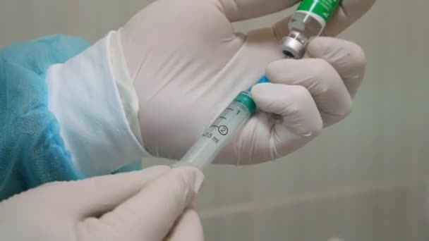 Vinnytsya Ukraine Μαρτιου 2021 Εμβολιασμός Ινδικό Εμβόλιο Astrazeneca Covishield Ανοσοποίηση — Αρχείο Βίντεο