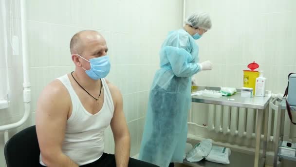 Vinnytsya Ukraine Martie 2021 Vaccinarea Vaccinul Indian Astrazeneca Covishield Imunizarea — Videoclip de stoc