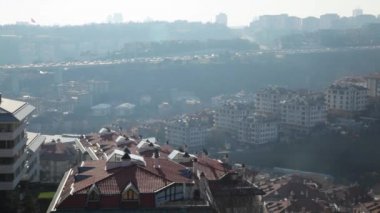 Istanbul, Türkiye - Şubat 2016: Istanbul çatı - stok Video
