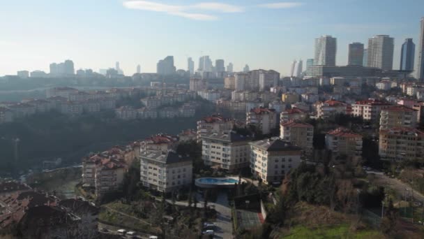 ISTANBUL, TURCHIA - febbraio 2016: skyline moderno di Istanbul, Turchia - Stock Footage — Video Stock