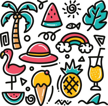 El çizimi plaj karalaması