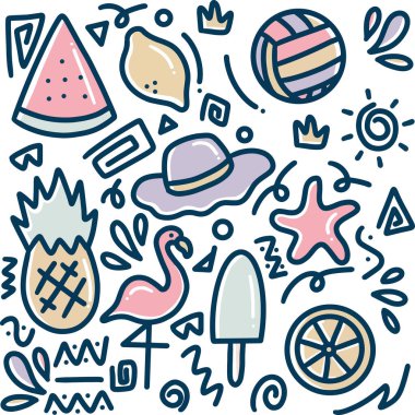 El çizimi plaj karalaması