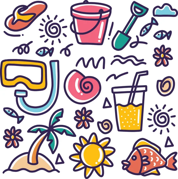 El çizimi plaj karalaması