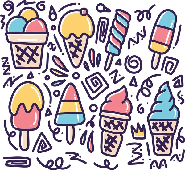 El çizimi yaz karalama seti