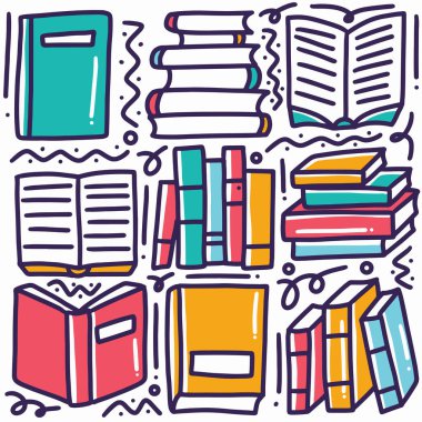 Spor el çizimlerinin karalama seti