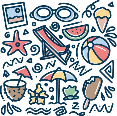 El çizimi plaj karalaması